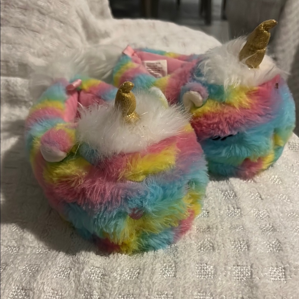 Colorful Unicorn Kids Slippers